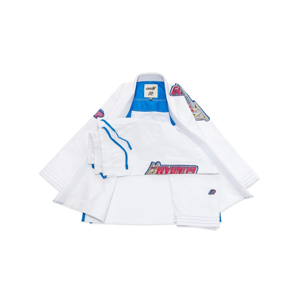 A&P x Wing Gundam White BJJ Kimono - Vorix Sport