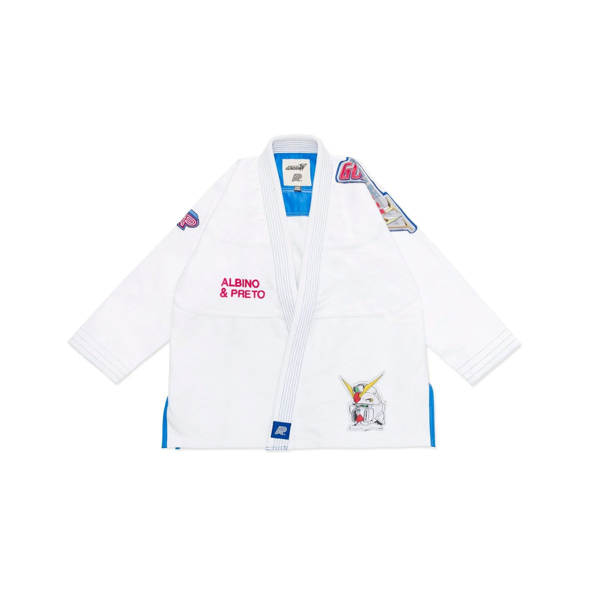 A&P x Wing Gundam White BJJ Kimono - Vorix Sport