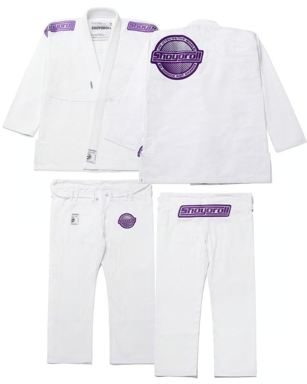 Shoyoroll Grape Competitor BJJ Gi – White - Vorix Sport
