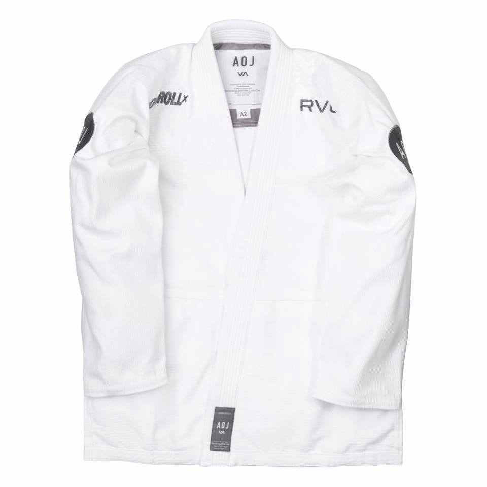 Shoyoroll x AOJ 2.0 BJJ Gi – White - Vorix Sport